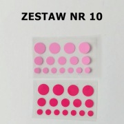 Zestaw KROPEK 32 szt. mix 1, 1,5 i 2 cm Dzień kropki Z10