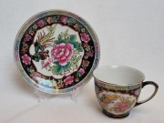 Filiżanka z spodkiem – porcelana chińska, motyw feniksa i peonii