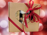 Box Walentynki herbaty,sok,miód,czerpak,świeczka sojowa