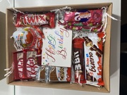 Box urodzinowy ze słodyczami