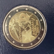 Słowenia 2 euro, 2014 600. rocznica wstąpienia Barbary Cylejskiej na tron
