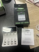 OOHHEE Bays ładowarka z 4 gniazdami, Indywidualna ładowarka do akumulatoró