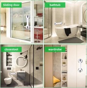 Uchwyt do prysznica, 2 sztuki, uchwyt do wanny, bez wiercenia, uchwyt mocuj