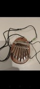 Nowy instrument muzyczny kalimba na łańcuszku zabawka drewniana dla dzieci 