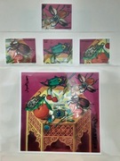 Somalia 1998  Mi 683-6 + blok 47 owady żuki komplet  idealna pozycja 