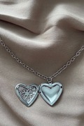 Naszyjnik łańcuszek  serce otwierane 