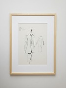 Oryginalna ilustracja modowa, oprawiona – Chanel Haute Couture (Sygnowana)