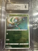 hisuian lilligant 008/068 poké ball reverse holo cgc 8