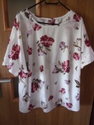 Duża jasna bluzka damska w kwiaty AproductZ 42