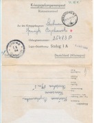 Stalag IA, list z Warszawy 11 06.41. o obozu