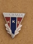 Odznaka klubowa Warmia Olsztyn - srebrny wieniec