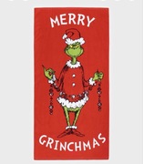 Ręcznik świąteczny Grinch Dr Seuss 70x140cm