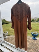 Płaszcz damski długi skórzany