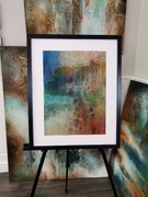 Pejzaż/abstrakcja, A3, mixed media, Monika Seroka