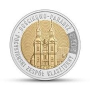 POLSKA MONETA 5 zł GOŚCIKOWO-PARADYŻ POCYSTERSKI ZESPÓŁ 2023  r. UNC