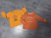 2 bluzeczki chłopięce fox&bunny rozm. 86 cm