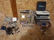 Mix elektroniki komputerowej komputer AMD smart TV Box Apple TP-Link