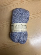 Włóczka fioletowo-biała wełna anilana wiskoza 100g