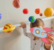 Kreatywny Zestaw do Składania i Malowania – Drewniane Rakiety + Markery