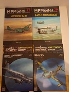 4 modele kartonowe samolotów 