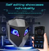 PLECAK NA MOTOR Z OCZAMI LED WODOOPORNY MOTOCYKLOWY EKRAN BLUETOOTH