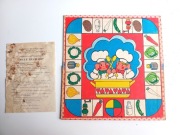 stara vintage gra planszowa strategiczna dla młodzieży mały kucharz