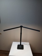 Podwójna Lampka Biurkowa LED 24W + Ładowarka Indukcyjna Qi