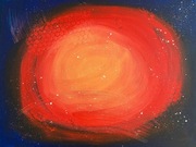 Obraz akrylowy - Czerwony karzeł - ręcznie malowany 50x40