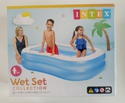 NOWY basen ogrodowy prostokątny rodzinny INTEX 2 komory 203x152x48cm