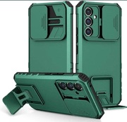 Etui Samsung Galaxy A54 5G, pancerne, ochrona aparatu, podstawka, zielone