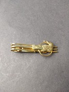 Spinka do krawata z motywem krokodyla Lacoste - vintage wykonana z metalu 