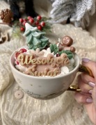 Świeca Sojowa w świątecznej filiżance 380 g zapachowa