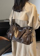 Nowa brązowa duża torebka podróżna pojemna elegancka modna stylowa + GRATIS