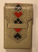 TALLINN - ESTONIA, ROSJA, ZSRR - STARE SKÓRZANE OPAKOWANIE