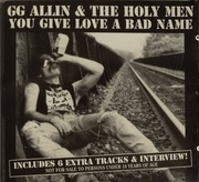 GG Allin & The Holy Men – You Give Love A Bad Name  CD punk  US