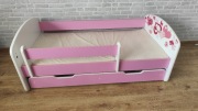 Łóżko dziecięce 140x70 Różowe