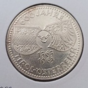 Austria 50 szylingów, 1963 , 600 rocznica - Tyrol  SREBRO 