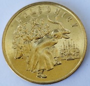 2001 2 zł KOLĘDNICY z WORKA MENNICZEGO !