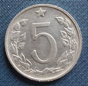 Moneta Czechosłowacja 5 Halerzy 1973