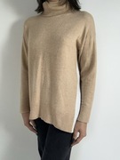 Beżowy sweter z golfem rozm. S Mango