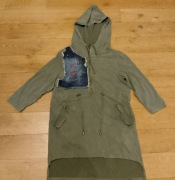 Tunika  bluza z kapturem raw denim  r. M