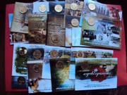 Komplet(-1) 18 blistrów z monetami 2zł z 2005r jak na foto