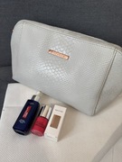 Zestaw kosmetyczka skórzana retinol L’Oreal lakier do paznokci malinowy