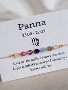 Bransoletka z kamieni naturalnych znak zodiaku PANNA 