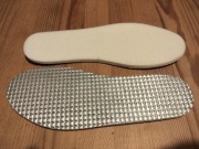 Wkładki do butów filcowe z folią aluminiową 23 cm