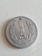 moneta 1 zł z 1957r bez znaku menniczego