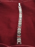 Bransoletka męska Surmountcy magnetyczna 21,5 cm czarna