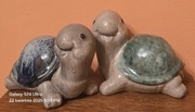 Figurki ceramiczne kolekcjonerskie NOWE. Żółwie 2szt.