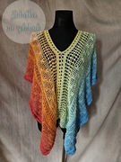 Szydełkowe ponczo plażowe(cover-up), Ponczo na szydełku "Butterfly"