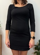 Sukienka krótka mini imprezowa koktajlowa mała czarna HM Divided M 38